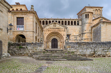 Collegiate church and cloister of Santa Juliana in Santillana del Mar, Cantabria, Spain