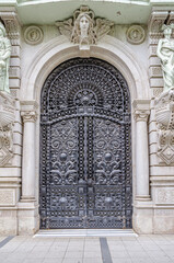 Architectural detail, wrought iron gate