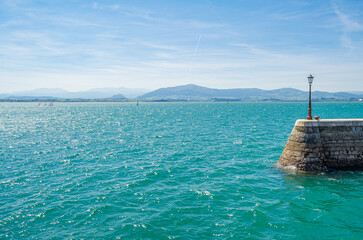 View of a beach in Santander, northern Spain