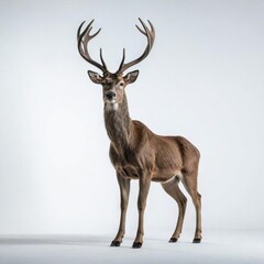 Fototapeta premium deer on white background 