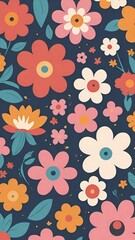 seamless pattern with flowers, floral pattern