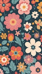 seamless pattern with flowers, floral pattern