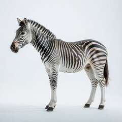 zebra isolated on white
