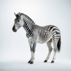 Fototapeta na wymiar zebra isolated on white 