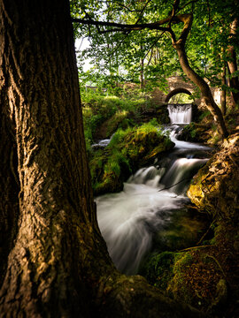 Lutterfall bei Gro&szlig;bartloff / Effelder im Naturpark Eichsfeld- Hainich- Werratal.