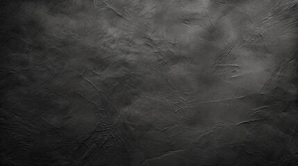 Dark and Moody: Black Paper Texture Background with Rough Fiber and Dusty Monochrome Tone. Natural