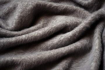 Abstract Felt Texture Background in Grey. Rustic and Crafty Design with Blanket-Like Fiber