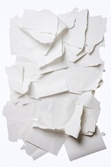 A pile of white paper on a table, suitable for office and business concepts