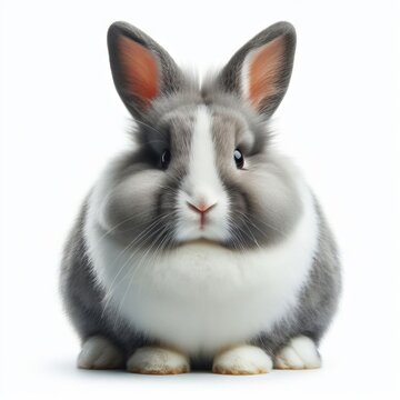 rabbit on white background
