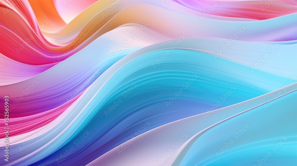 Poster close up view of vibrant colorful waves, perfect for backgrounds