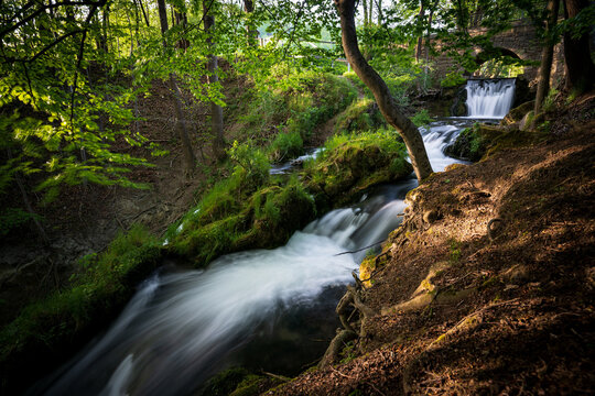 Lutterfall bei Gro&szlig;bartloff / Effelder im Naturpark Eichsfeld- Hainich- Werratal.
