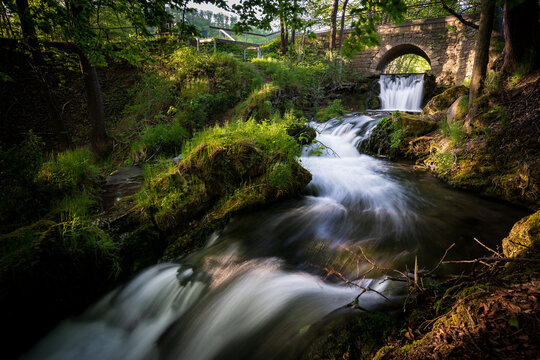 Lutterfall bei Gro&szlig;bartloff / Effelder im Naturpark Eichsfeld- Hainich- Werratal.