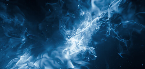 Abstract background of blue smoke and fire. Shallow depth of field.
