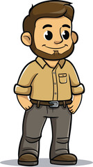 Bookworm Man Literary Adventures in Vector Form