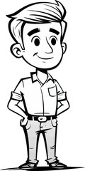 Cowboy Man Ropin the Mustangs in Vector Graphics