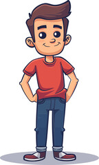 Gambler Man Winnin Big at the Casino in Vector Illustration