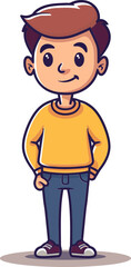 Pioneer Man Settlin the West in Vector Illustration