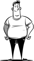 Pioneer Man Tradin with the Natives in Vector Illustration