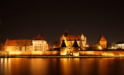 malbork, zamek, castle,Malbork, castle, Gothic, Pomerania, pland, monument, Teutonic Order,
