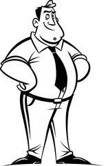 Sheriff Man Keepin the Peace in Vector Form