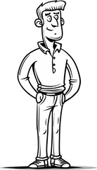 Banker Man Lendin the Mortgage in Vector Graphics