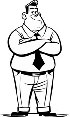 Gambler Man Holdin the Winning Hand in Vector Art