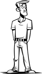 Gambler Man Winnin Big in the Casino in Vector Form