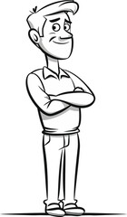 Gambler Man Winnin Big in the Casino in Vector Graphics