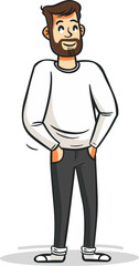Outlaw Man Ridin the Outlaw Trail in Vector Art