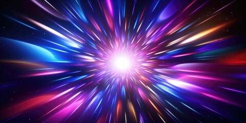 A vibrant burst of light in a dark setting. Ideal for various design projects