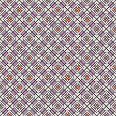 Multi color seamless abstract pattern. Background and backdrop. Multi Colored. Colorful ornamental design. Colored mosaic ornaments. Vector graphic illustration. EPS10.