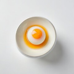an egg in an egg tray

