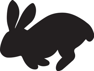 silhouette of a rabbit, easter bunny