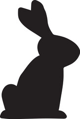 easter bunny, rabbit silhouette