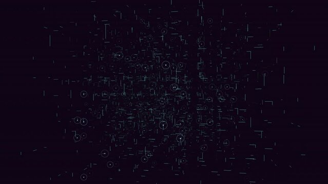 A visually captivating image depicting a grid of glowing blue lines and dots against a black background, creating a mesmerizing network highlighting complexity and interconnectedness