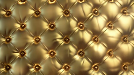 Luxury golden couch plating background. Gold texture closeup. AI Generated 