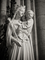 Vierge Marie, statue, 