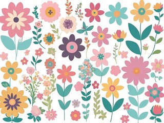 seamless pattern with flowers, floral pattern