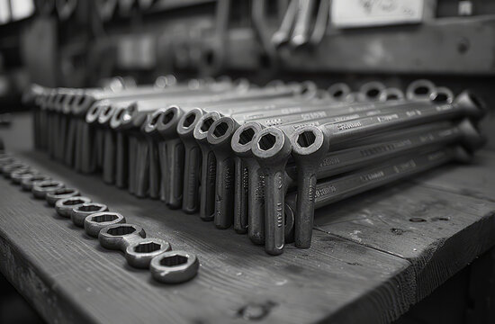 Row of wrenches