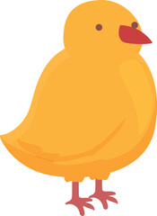 Small chicken icon cartoon vector. Laborer baby. Aviculture stable meat
