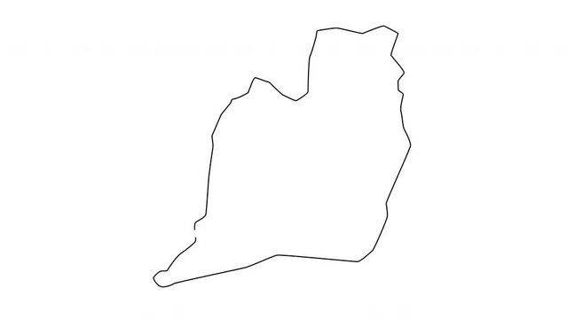 animated sketch of a map of Samangan in Afghanistan