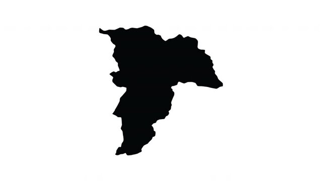 animation forming a map of Balkh in afghanistan