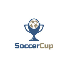 Soccer Cup Logo Vector Modern