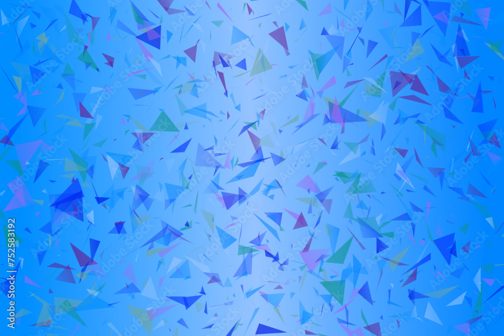 Aufkleber random gradient triangle particle website background - chaotic abstract vector illustration