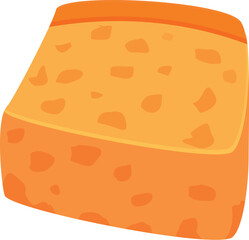 Salt bread croutons icon cartoon vector. Cubes dietary. Culinary petite