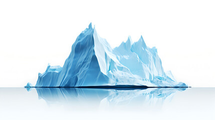 minimal abstract picture of ice berg floating in the sea 