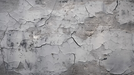 Time's Canvas: Cracked Concrete Grunge Texture in Monochrome
