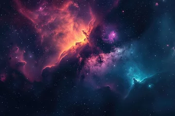 Foto op Plexiglas Galactic enchantment dazzles with brilliant cosmic allure © ibhonk