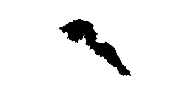 animated video of Jalalabad map in afghanistan