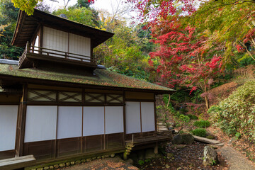 日本の風景・秋　神奈川県横浜市　紅葉の三溪園